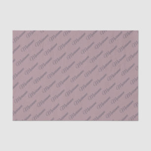 Plum tartan tissue paper