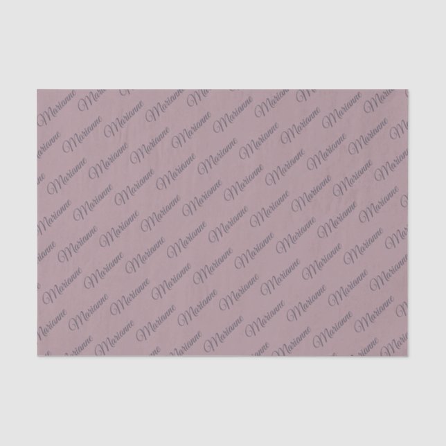 Plum tartan tissue paper (Front)