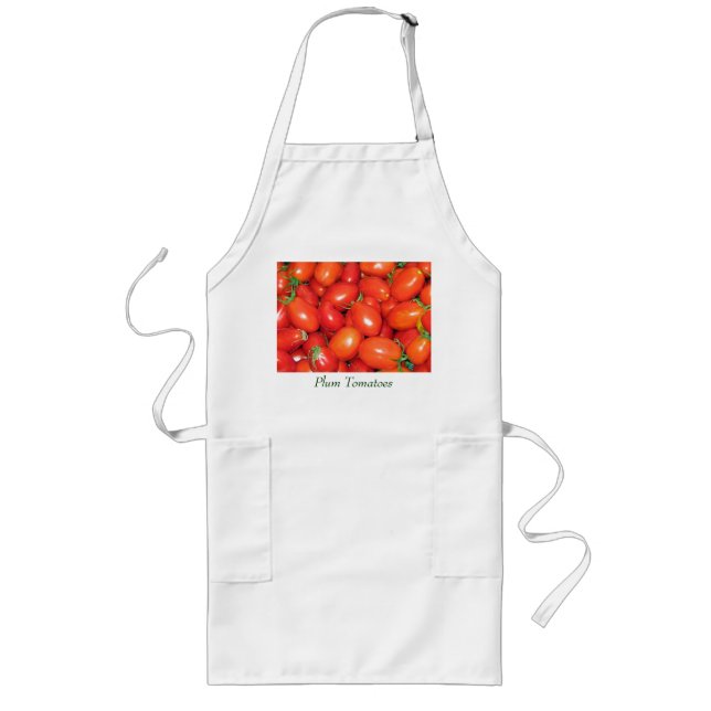 Plum Tomatoes Long Apron (Front)