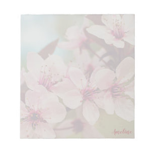 Plum Tree Blossoms Notepad