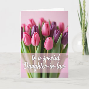 Plum Tulip Daughterinlaw Card