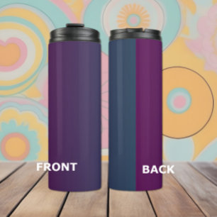 Plum Twilight - Elegant Plum Blue Gradient Tumbler