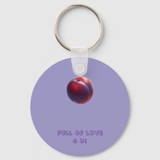 Plum Valentines Keychain
