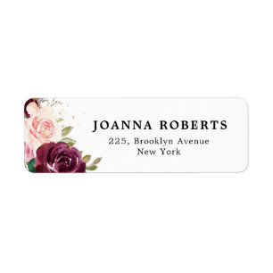 Plum violet rose pâle Mariage végétal