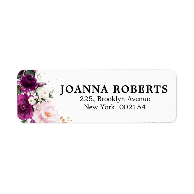 Plum violet rose rose rose rose rose Adresse botan (Devant)
