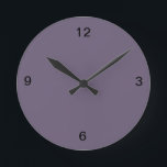 Plum Wall Clock<br><div class="desc">All of the Plum products match with the other plum colors in this store and this is the new trending color for 2014.</div>