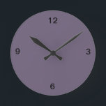 Plum Wall Clock<br><div class="desc">All of the Plum products match with the other plum colors in this store and this is the new trending color for 2014.</div>