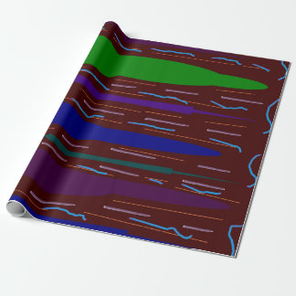 Plum wine brownish colors with patterns wrapping paper