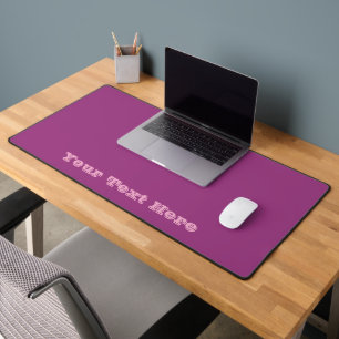 Plum Wine Purple Spring Season Solid Colour Desk Mat