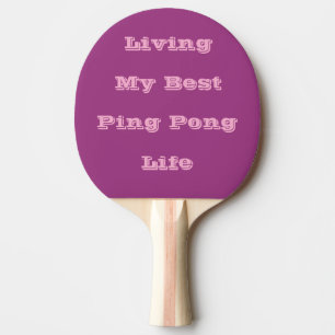 Plum Wine Purple Spring Season Solid Colour Ping Pong Paddle
