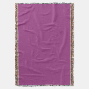 Plum Wine Purple Spring Season Solid Colour Throw Blanket