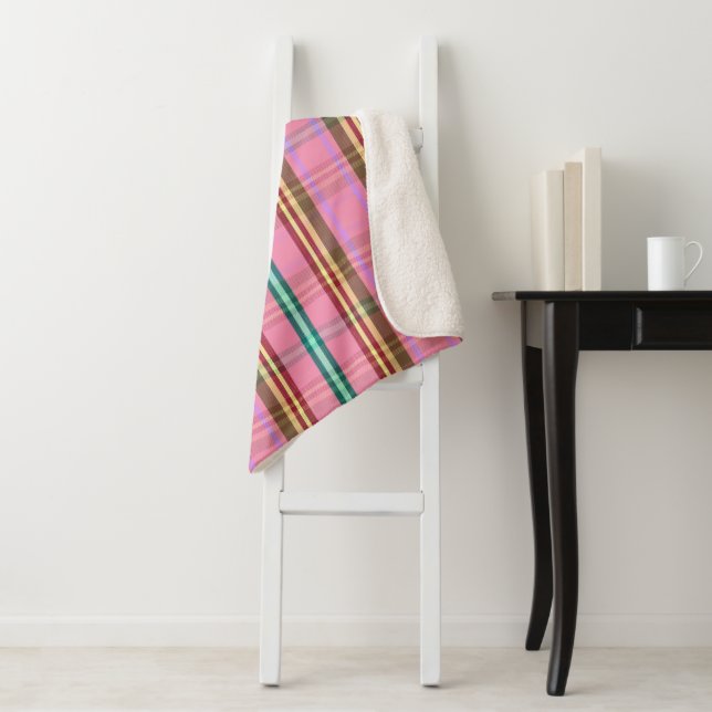 Plumage Plaid TB Sherpa Blanket (In Situ)