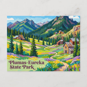 Plumas-Eureka State Park California Postcard