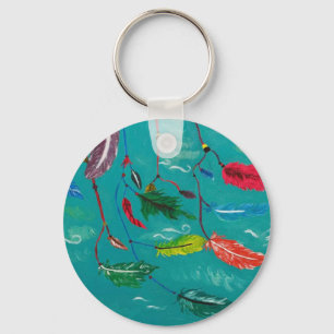 Plumas Keychain