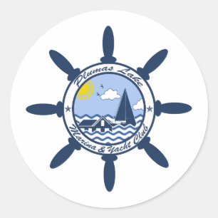 Plumas Lake Classic Round Sticker