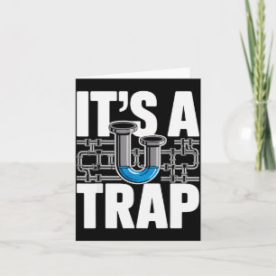 Plumber Art For Men Women Plumbing Pefitter Plumbe Card