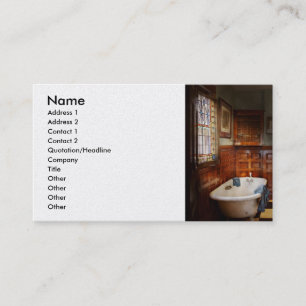 Plumber - Bath Time Business Card