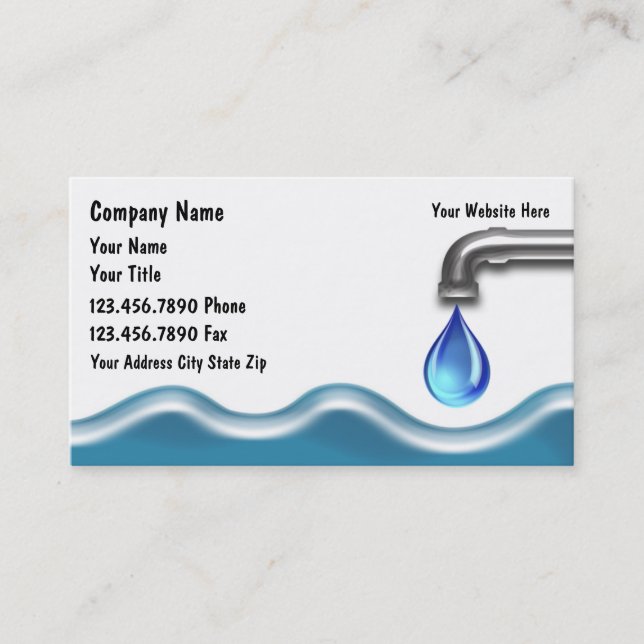 Plumber Business Card (Front)