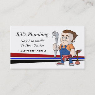 Plumber business card