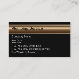 Plumber Business Cards