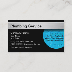 Plumber Business Cards