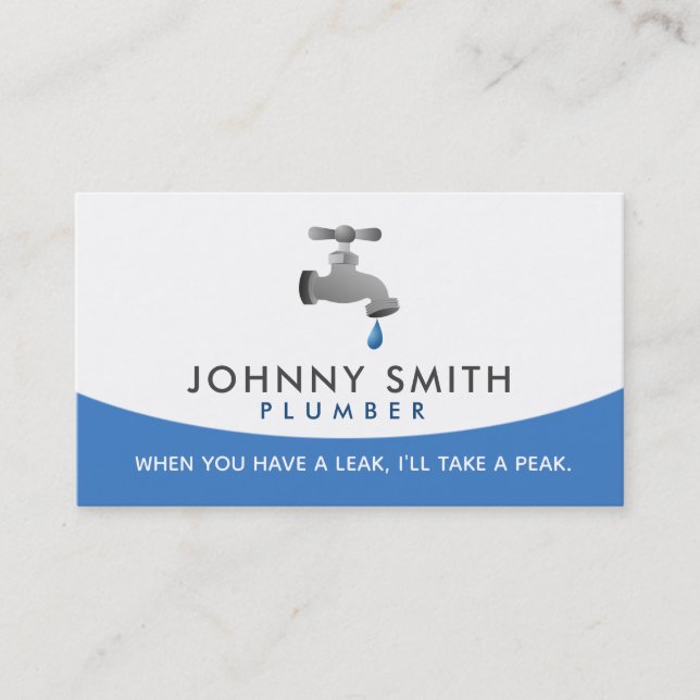 Plumber Business Cards (Front)
