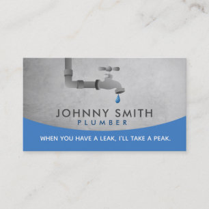 Plumber Business Cards