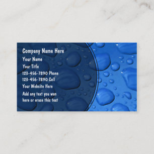 Plumber Business Cards