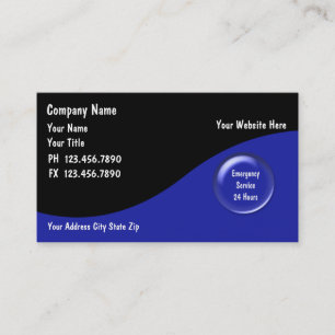 Plumber Business Cards