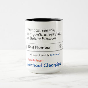 Plumber Custom Personalized Mug