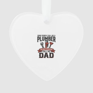 Plumber Dad Vintage Engraving Shirt Design_1 Ornament