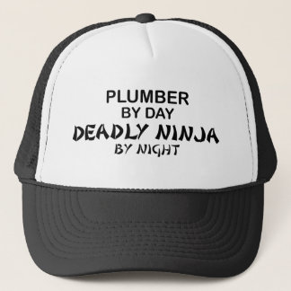 Plumber Deadly Ninja by Night Trucker Hat
