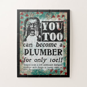 Plumber - Funny Vintage Retro Jigsaw Puzzle