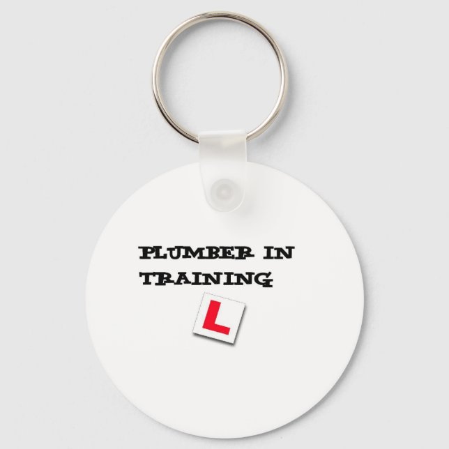 plumber in training keychain (Front)