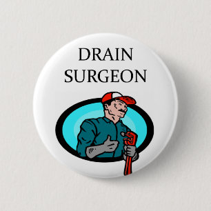 PLUMBER joke 2 Inch Round Button