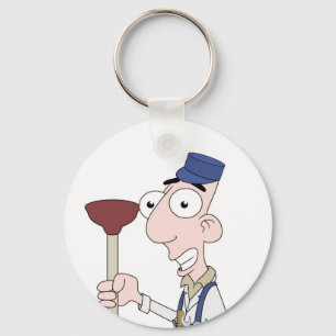 plumber keychain