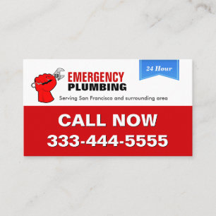 Plumber - Local Emergency Plumbing Services Business Card