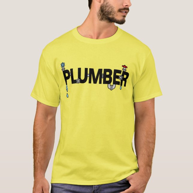 Plumber Pipes T-Shirt (Front)