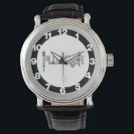 Plumber Pipes Watch<br><div class="desc">Plumber text with hot and cold valves and dripping water is a humourous plumbing gift design for plumbers and home handy men and women at birthdays and holidays.</div>