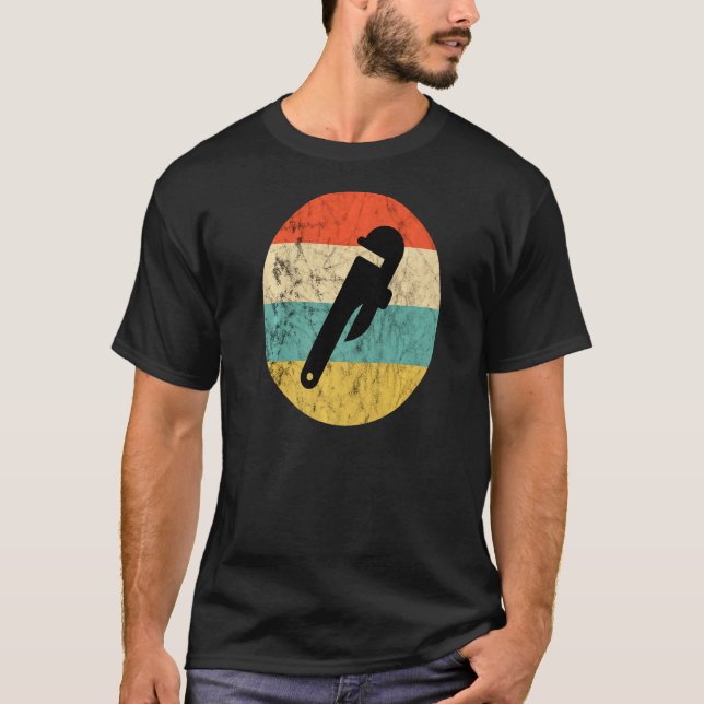 Plumber Plumbing Contractor Pipefitter Sunset Pipe T-Shirt (Front)