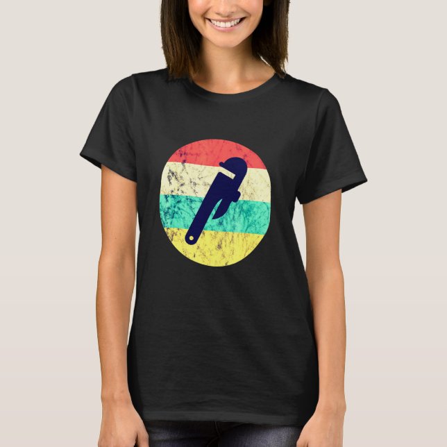 Plumber Plumbing Contractor Pipefitter Sunset Pipe T-Shirt (Front)