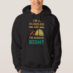 Plumber Plumbing Contractor  Saying Hoodie