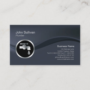 Plumber Plumbing Leaking Faucet Home Repair Business Card
