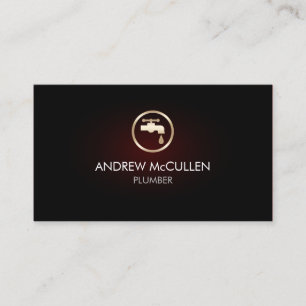 Plumber Plumbing Leaking Faucet Home Repair Business Card