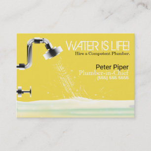 Plumber Plumbing Service Business Card