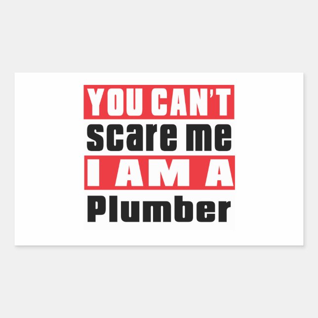 Plumber scare designs sticker (Front)