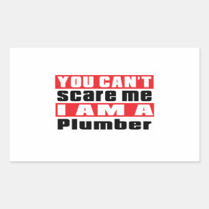 Plumber scare designs sticker