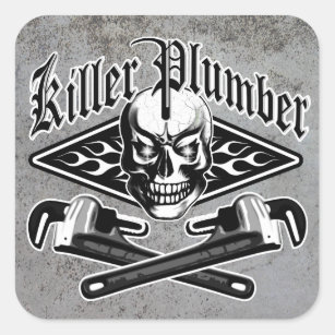 Plumber Skull: Killer Plumber 3.1 Square Sticker