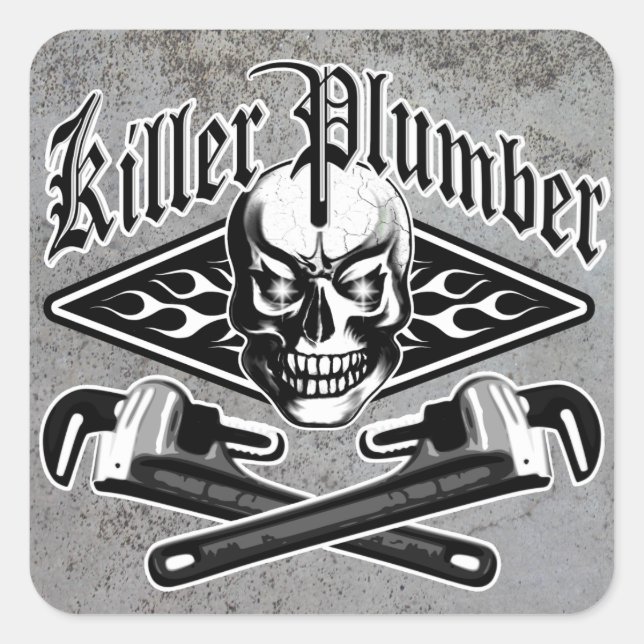 Plumber Skull: Killer Plumber 3.1 Square Sticker (Front)
