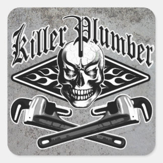 Plumber Skull: Killer Plumber 3.1 Square Sticker